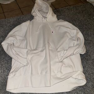 Champion White Hoodie